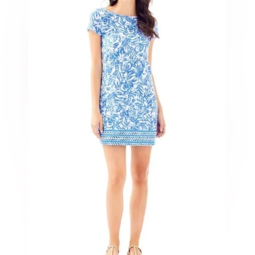 Lilly Pulitzer Marlowe dress- Blue / White Paisley GORGEOUS & Comfy 💖💕 Small